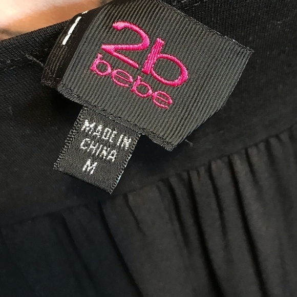 🖤💞2B BEBE STRAPLESS MAXI DRESS SIZE MED W BEAUTIFUL GEO DESIGN CENTER!💞🖤 - Picture 6 of 8